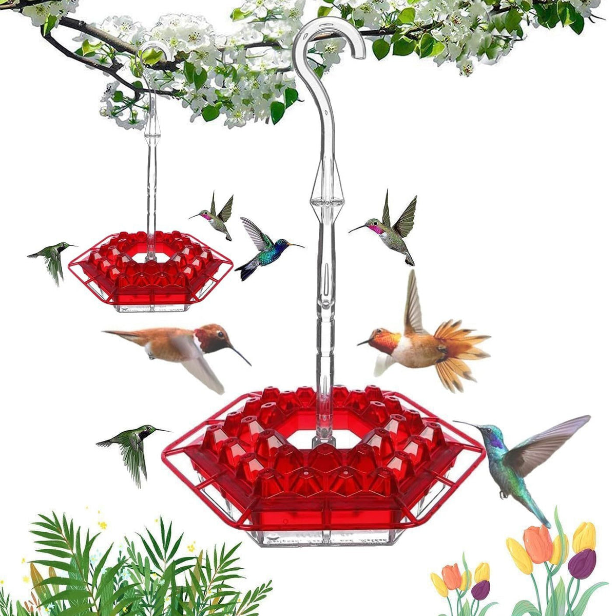 💥Last Day Sale 60% OFF🎁 Hanging Outdoor Hummingbird Feeder🐦