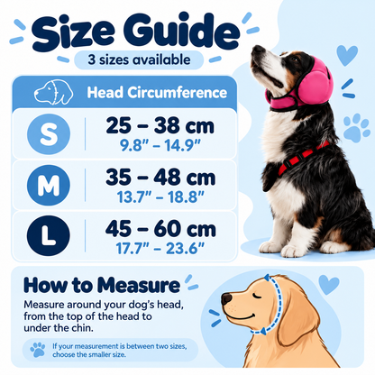 Dog Calming Ear Muffs – Help Ease Noise Anxiety