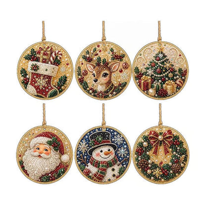 ⏳ LAST DAY: 50% OFF 🔥 6-Piece DIY Diamond Painting Christmas Ornament Kit