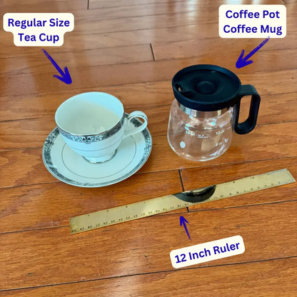 The "Mini Carafe" 16oz Coffee Pot Mug - Fun Novelty Glass with Sip Lid