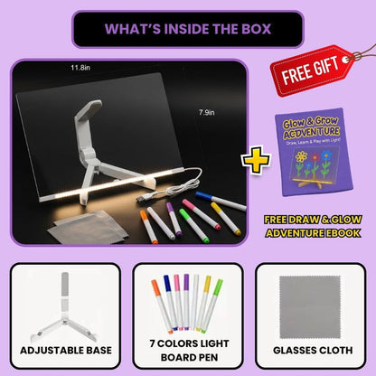 LED Colorful Glow Drawing Board