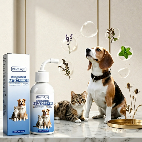 Gentle Pet Ear Wash | Odor-Free Cleaning for Dogs & Cats