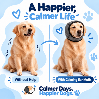 Dog Calming Ear Muffs – Help Ease Noise Anxiety