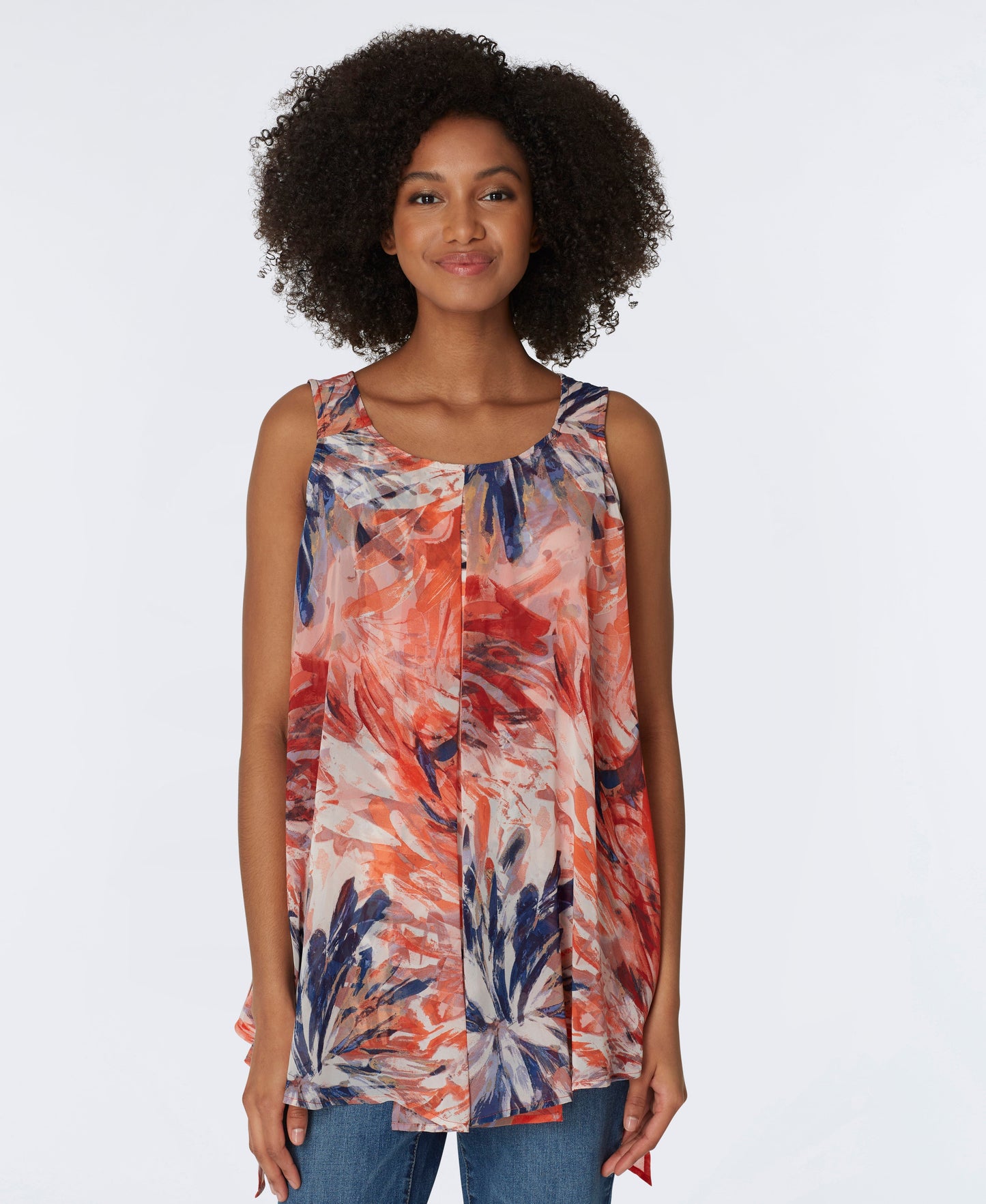 Sleeveless Fly Away Chiffon Top
