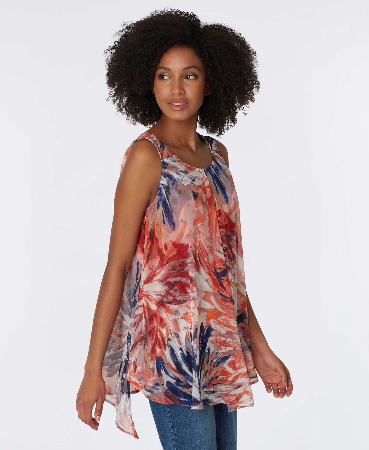 Sleeveless Fly Away Chiffon Top
