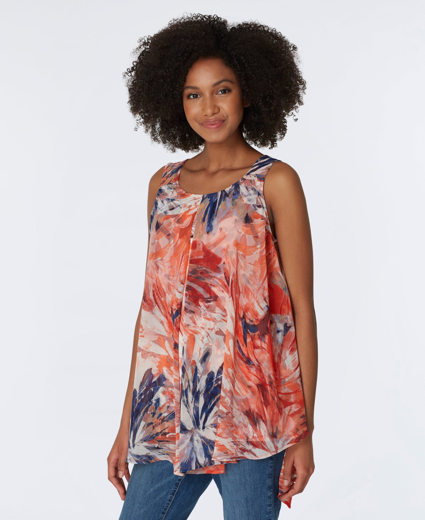 Sleeveless Fly Away Chiffon Top
