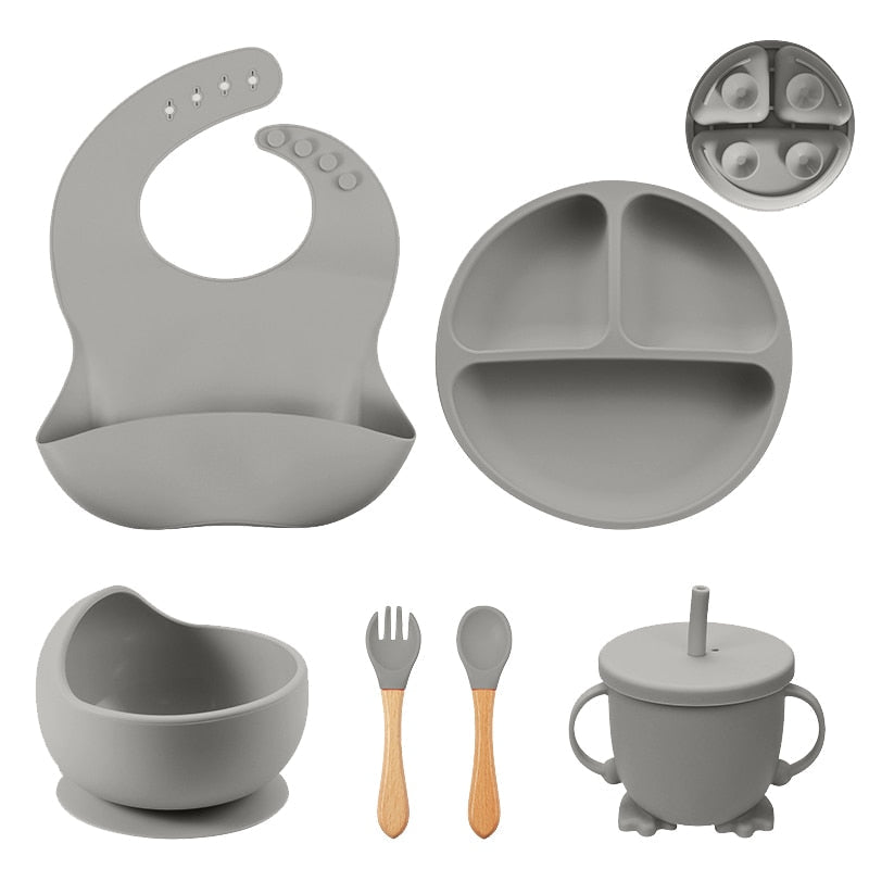 6 Piece Meal Sets With Suction Plate And Bowl!